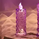 Candles for Home Decoration, Crystal Candlelight, Diwali (1 Pc / Multicolor)