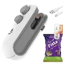 Mini Bag Sealer, 2 in 1 Seal & Cutter Heat Sealers, Handheld Packet Sealer for Food, Snacks, Chips, Fresh Storage, Plastic Bags Sealing Machine